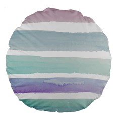 Watercolor Large 18  Premium Round Cushions by artworkshop