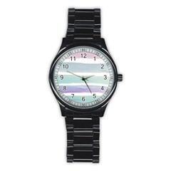 Watercolor Stainless Steel Round Watch by artworkshop