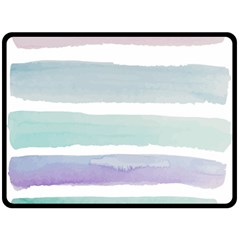 Watercolor Double Sided Fleece Blanket (large)  by artworkshop