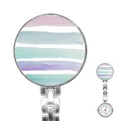 Watercolor Stainless Steel Nurses Watch by artworkshop