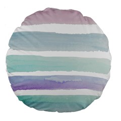 Watercolor Large 18  Premium Flano Round Cushions by artworkshop