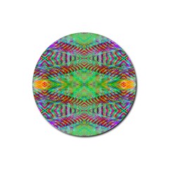 Whimsy Mint Rubber Coaster (round) by Thespacecampers