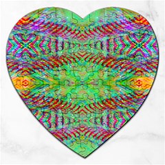 Whimsy Mint Jigsaw Puzzle (heart) by Thespacecampers