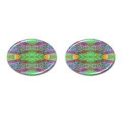 Whimsy Mint Cufflinks (oval) by Thespacecampers