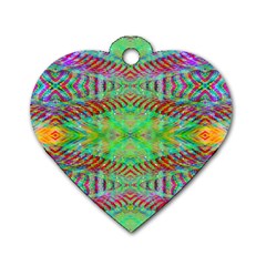 Whimsy Mint Dog Tag Heart (one Side) by Thespacecampers