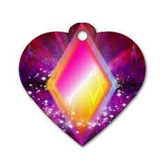 My Diamonds Dog Tag Heart (two Sides) by Thespacecampers