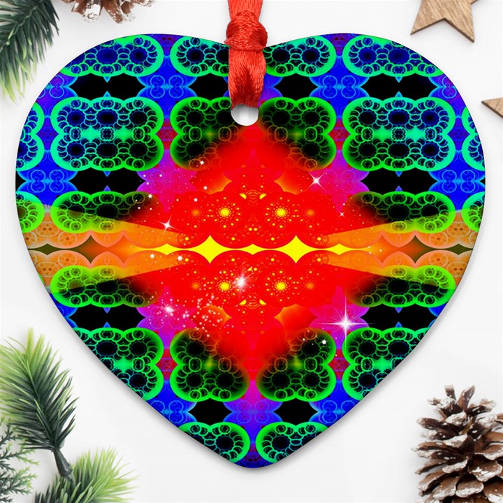 Rolly Beam Heart Ornament (Two Sides)