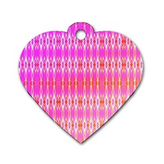 Pinktastic Dog Tag Heart (two Sides) by Thespacecampers