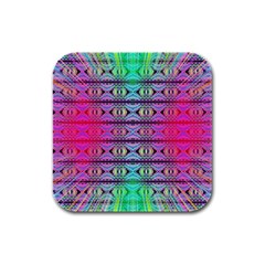 Beam Town Rubber Square Coaster (4 Pack) by Thespacecampers