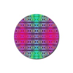 Beam Town Rubber Round Coaster (4 Pack) by Thespacecampers