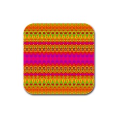 Calming Peace Rubber Square Coaster (4 pack)