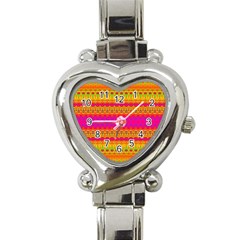 Calming Peace Heart Italian Charm Watch