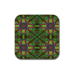 Stringy Time Rubber Square Coaster (4 Pack) by Thespacecampers