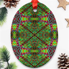 Stringy Time Oval Ornament (two Sides) by Thespacecampers