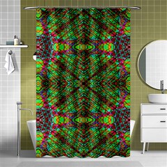 Stringy Time Shower Curtain 48  X 72  (small)  by Thespacecampers