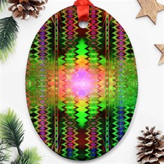 Blast Away Oval Ornament (two Sides) by Thespacecampers