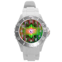 Blast Away Round Plastic Sport Watch (l) by Thespacecampers