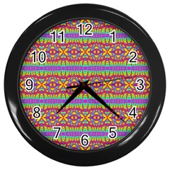 Eye Swirl Wall Clock (Black)