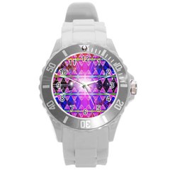 Starburst Round Plastic Sport Watch (l) by Thespacecampers