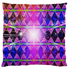 Starburst Large Flano Cushion Case (one Side) by Thespacecampers