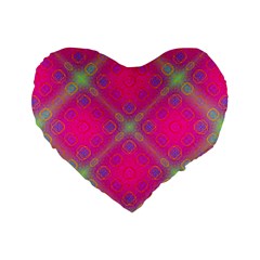 Pinky Brain Standard 16  Premium Flano Heart Shape Cushions by Thespacecampers