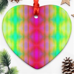 Patterned Heart Ornament (two Sides) by Thespacecampers