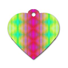 Patterned Dog Tag Heart (one Side) by Thespacecampers