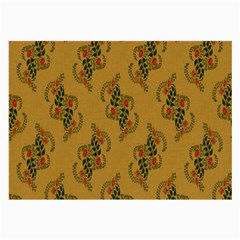 Flowers-001 Large Glasses Cloth by nate14shop