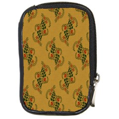 Flowers-001 Compact Camera Leather Case by nate14shop