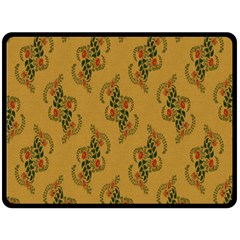 Flowers-001 Fleece Blanket (large)  by nate14shop