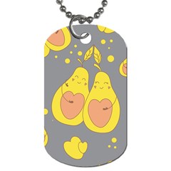 Avocado-yellow Dog Tag (two Sides) by nate14shop