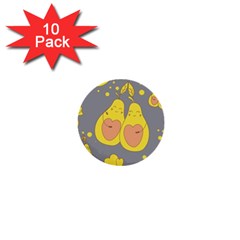 Avocado-yellow 1  Mini Buttons (10 Pack)  by nate14shop