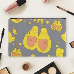 Avocado-yellow Cosmetic Bag (large) by nate14shop