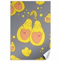 Avocado-yellow Canvas 12  X 18  by nate14shop