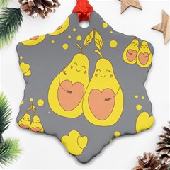 Avocado-yellow Ornament (snowflake)