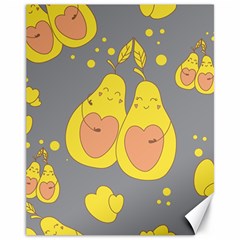 Avocado-yellow Canvas 11  X 14  by nate14shop