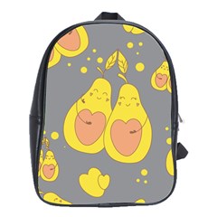 Avocado-yellow School Bag (large) by nate14shop