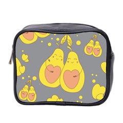 Avocado-yellow Mini Toiletries Bag (two Sides) by nate14shop