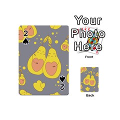 Avocado-yellow Playing Cards 54 Designs (mini) by nate14shop