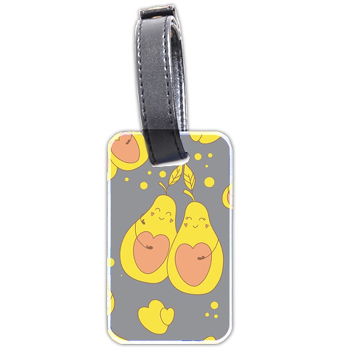 Avocado-yellow Luggage Tag (two sides)