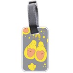 Avocado-yellow Luggage Tag (two sides) Back