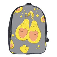 Avocado-yellow School Bag (xl) by nate14shop