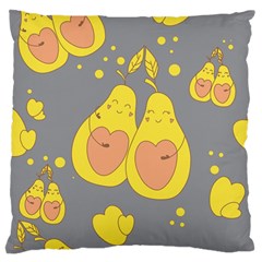 Avocado-yellow Standard Flano Cushion Case (two Sides) by nate14shop