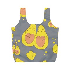 Avocado-yellow Full Print Recycle Bag (m)