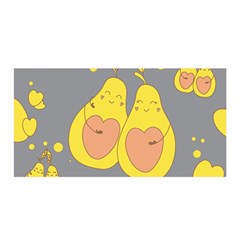 Avocado-yellow Satin Wrap 35  X 70  by nate14shop