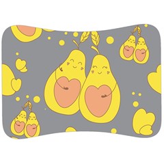 Avocado-yellow Velour Seat Head Rest Cushion by nate14shop