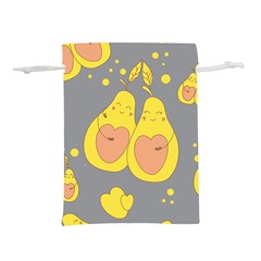 Avocado-yellow Lightweight Drawstring Pouch (l) by nate14shop