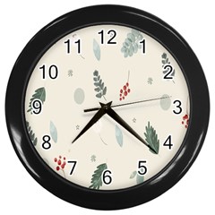 Background-gry Abstrac Wall Clock (black) by nate14shop