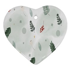 Background-white Abstrack Heart Ornament (two Sides) by nate14shop