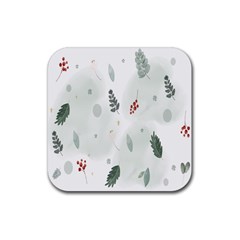 Background-white Abstrack Rubber Coaster (square) by nate14shop